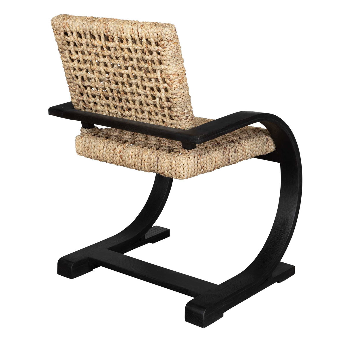 Rehema Black Dining Chair, by Uttermost, 24.5" width x 37.8" height x 25" depth View 7