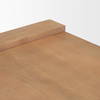 Wesson Light Brown Wood Rectangular Coffee Table, by Mercana, 48" length x 28" width x 16" height thumbnail 8