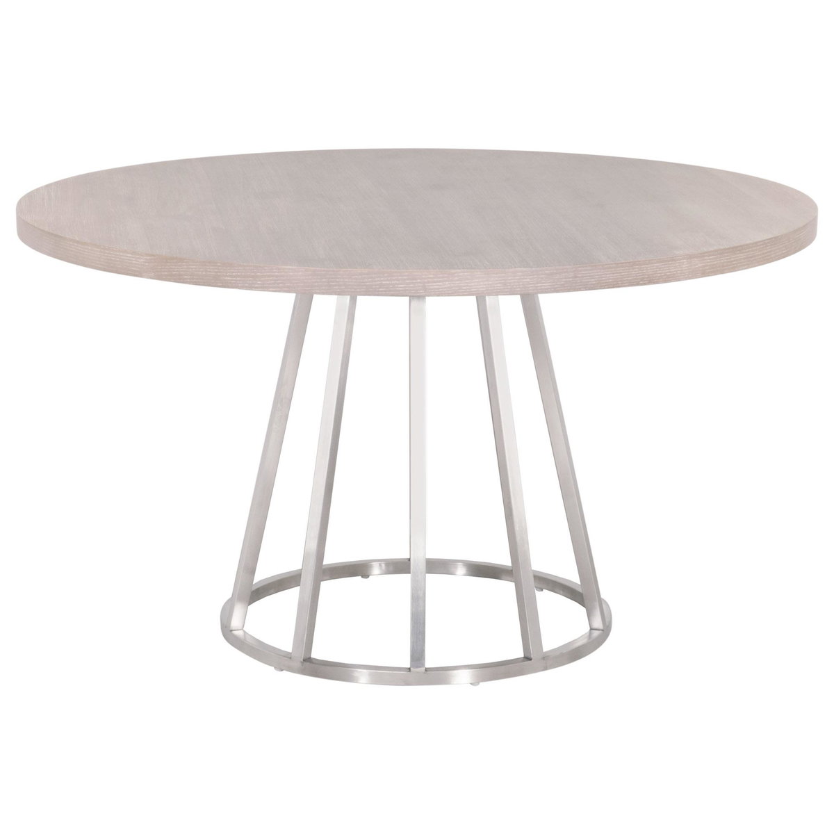 Turino 54' Round Dining Table Wood Top, by Essentials for Living, 54" width x 1.5" height x 54" depth View 4