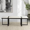 Triple Cloud Modern Upholstered Bench thumbnail 4