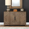 Layton Geometric Console Cabinet, Furniture by Uttermost, 48.5" width x 33" height x 12.5" depth thumbnail 2
