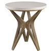 Marnie Limestone Side Table, Side & End Table by Uttermost, 22" width x 24.5" height x 22" depth thumbnail 4