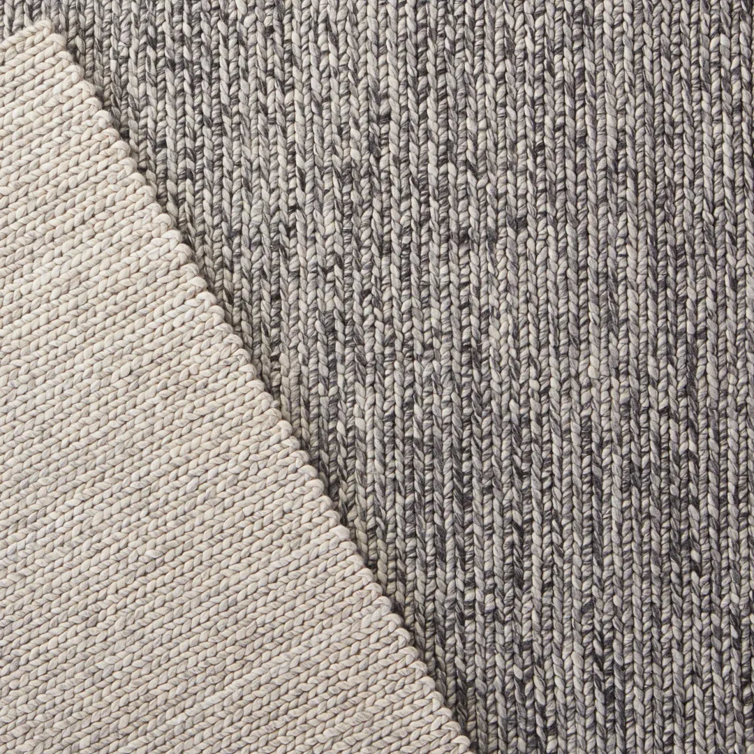 Scandinavia Dula Handwoven Wool Gray Area Rug large image 