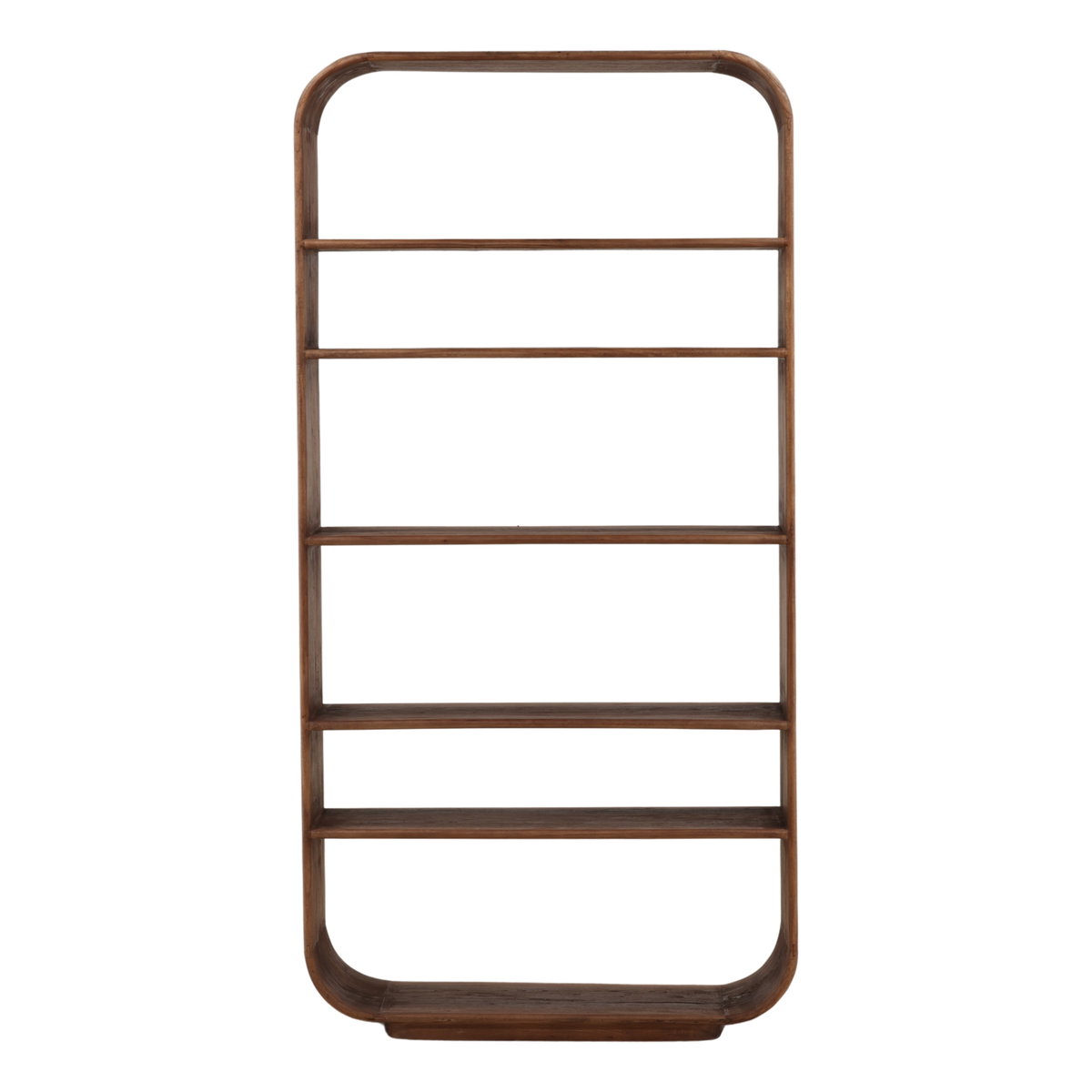 Wailea Bookcase Brown, Shelving & Bookcase by Dovetail, 39.37" width x 78.74" height x 15.75" depth View 2