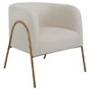 Jacobsen Off White Shearling Accent Chair thumbnail 9