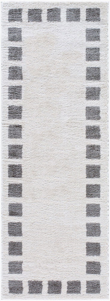 Fossay Shag Machine Woven Rug, by Surya, 7'2.61" length x 2'7.5" width