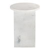 Grace Accent Table White Marble thumbnail 1