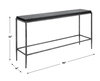 Crescendo Black Concrete Console Table, by Uttermost, 60" width x 32" height x 14" depth thumbnail 3