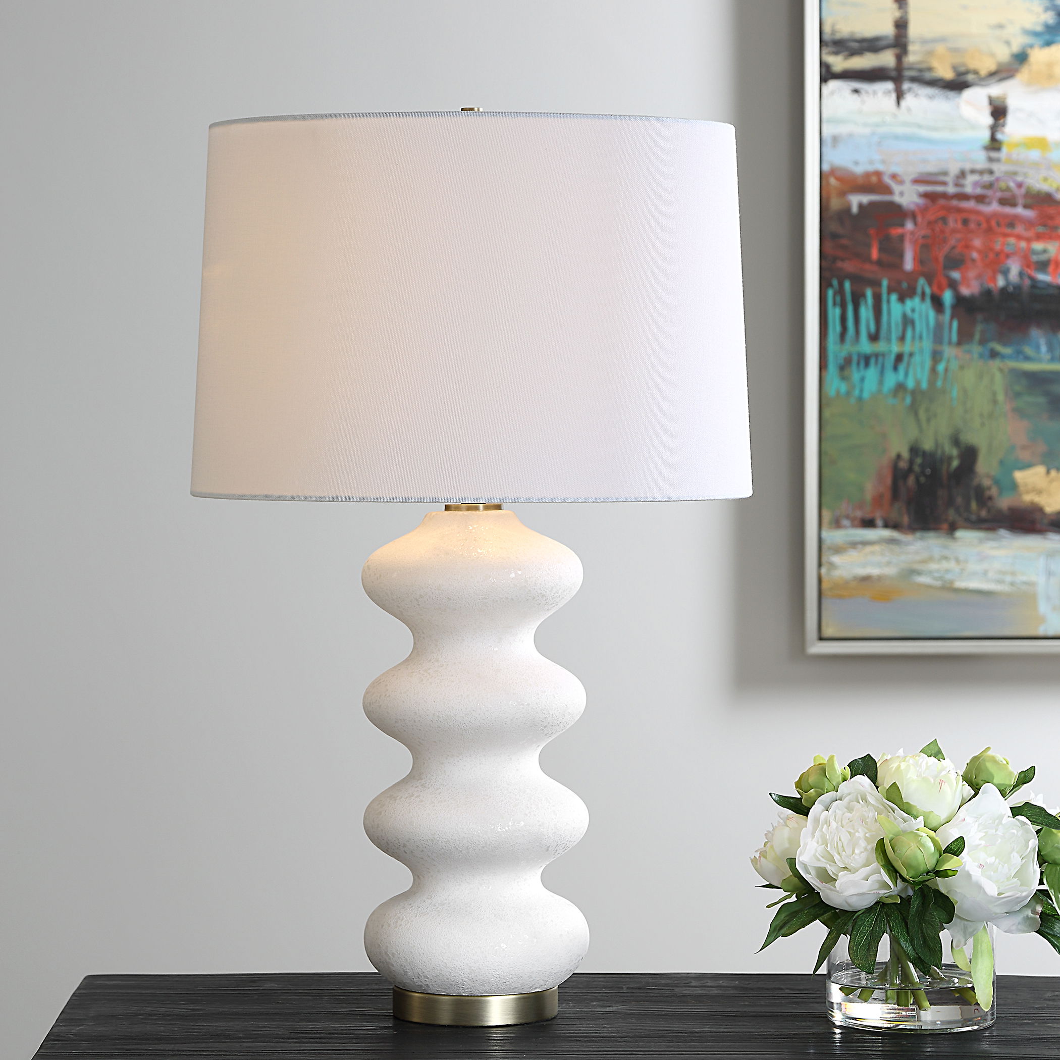 Liora White Table Lamp large image 