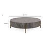 Chameau Large Coffee Table Black And White, by Moe's Home, 48" width x 12" height x 48" depth thumbnail 7