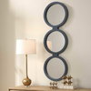 Going In Circles Blue Gray Mirror, by Uttermost, 1'6" width x 4'8" height x 1.5" depth thumbnail 3