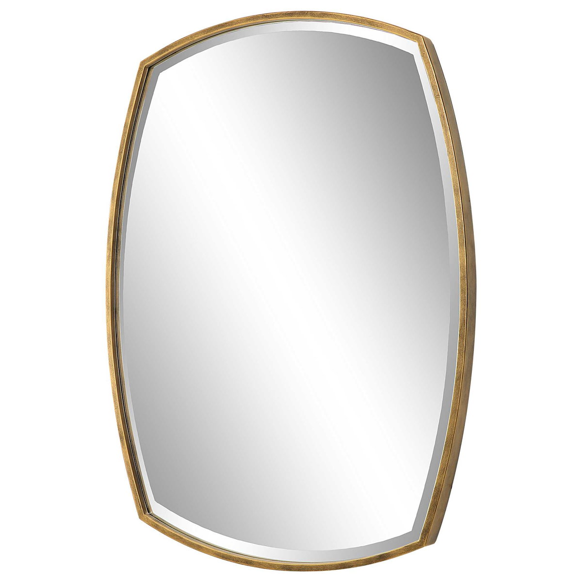 Varenna Aged Gold Vanity Mirror, by Uttermost, 2'3.12" width x 3'2.12" height x 1.87" depth View 5