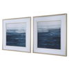 Rising Blue Abstract Framed Prints, Set/2 thumbnail 4