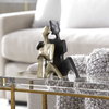 Affection Bronze Gold Sculpture Set/2, Figurines & Statue by Uttermost, 8" width x 8.25" height x 2.75" depth thumbnail 2