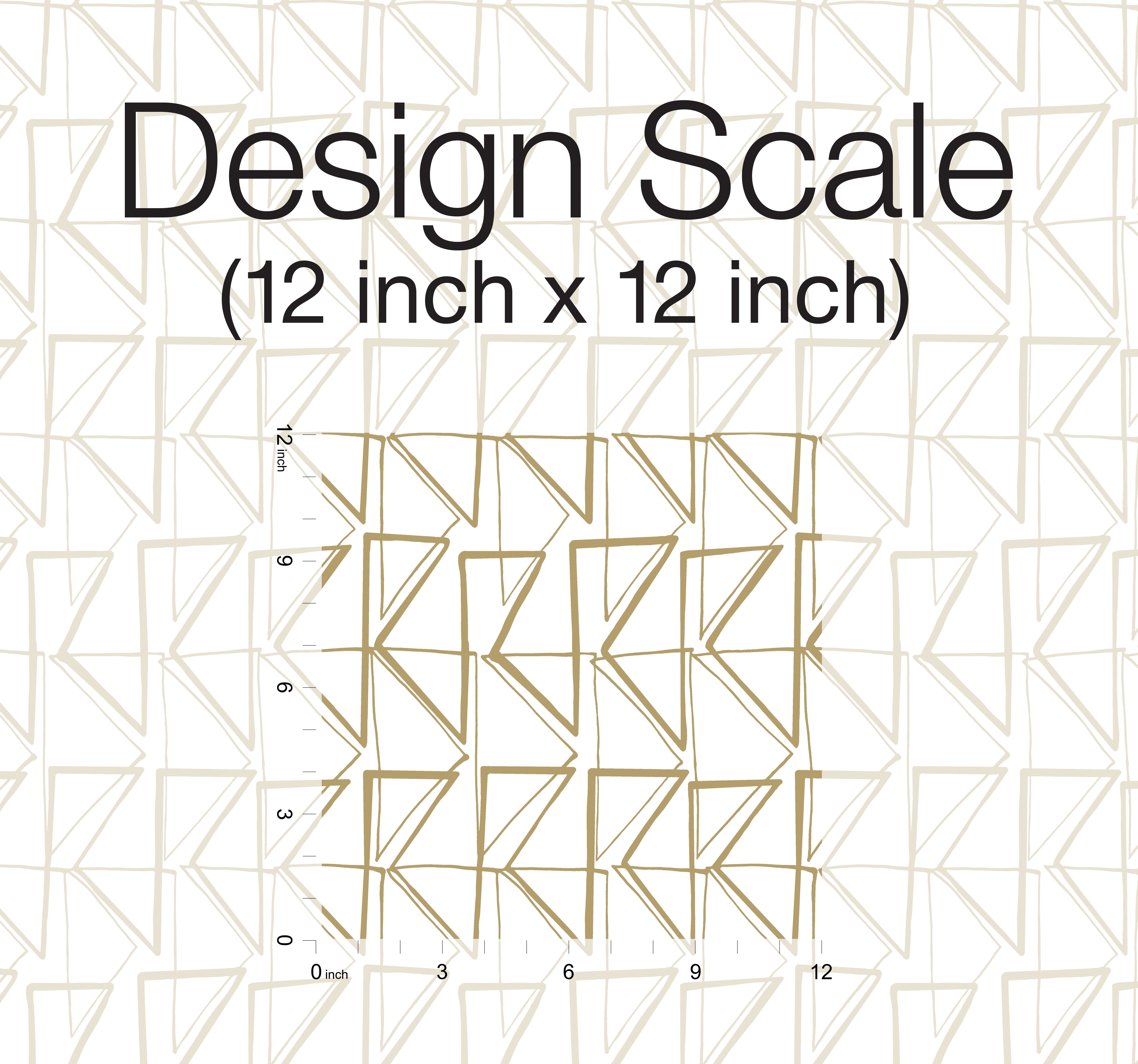 Love Triangles Gold Metallic Peel & Stick Wallpaper large image 