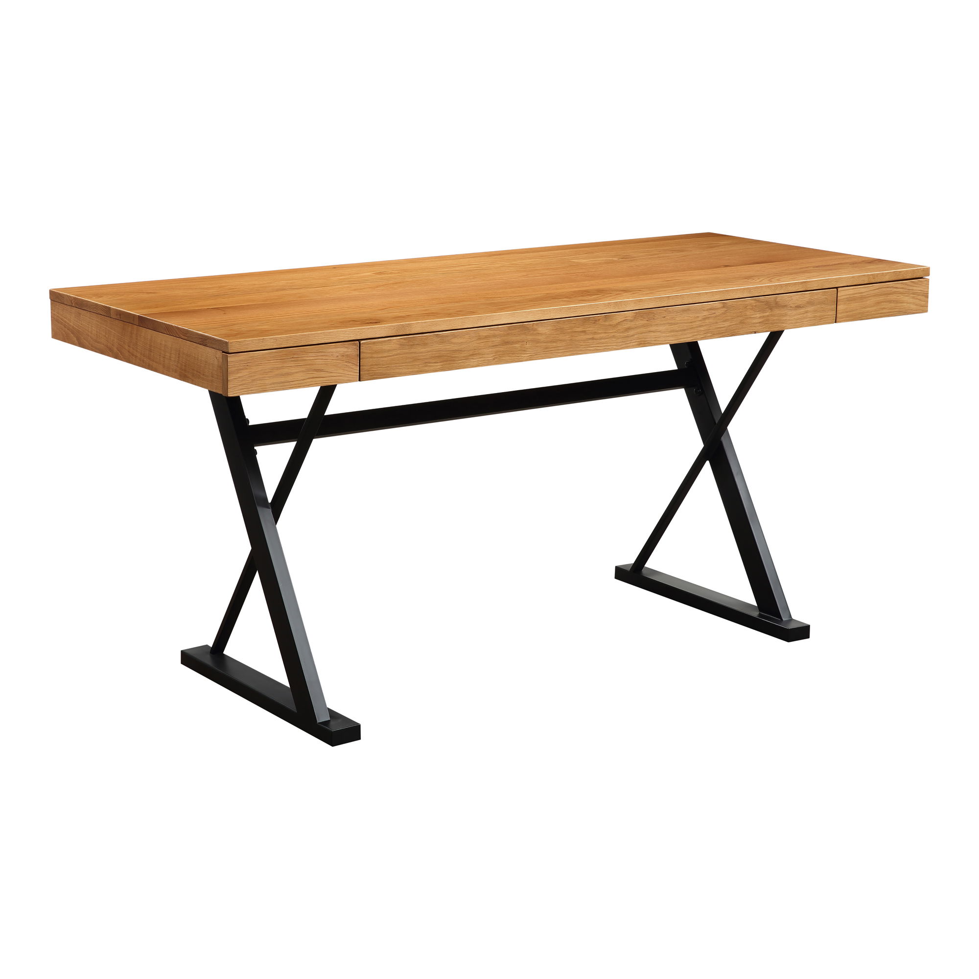 Profecto Desk Natural Oak, by Moe's Home, 63" width x 29.5" height x 26" depth View 2