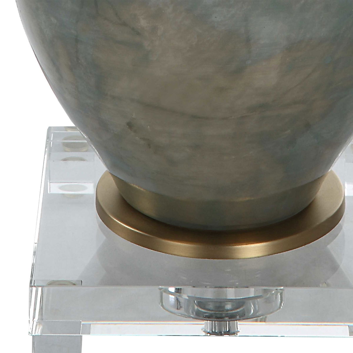 Cardoni Bronze Glass Table Lamp, by Uttermost, 18" width x 32.25" height x 18" depth View 8