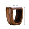 Loophole Wooden Accent Stool thumbnail 2