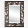 Dorigrass Brown Metal Mirror, by Uttermost, 2'8" width x 3'6" height x 0.5" depth thumbnail 1