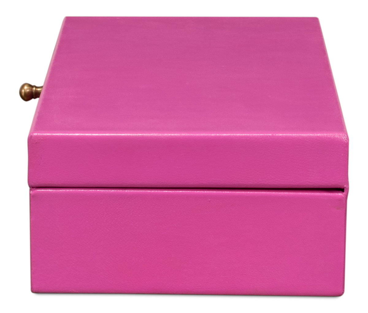 Gatsburg Shagreen Box  Pink  Set Of 2, by Sarreid, 6" length x 1' width x 3" height View 4