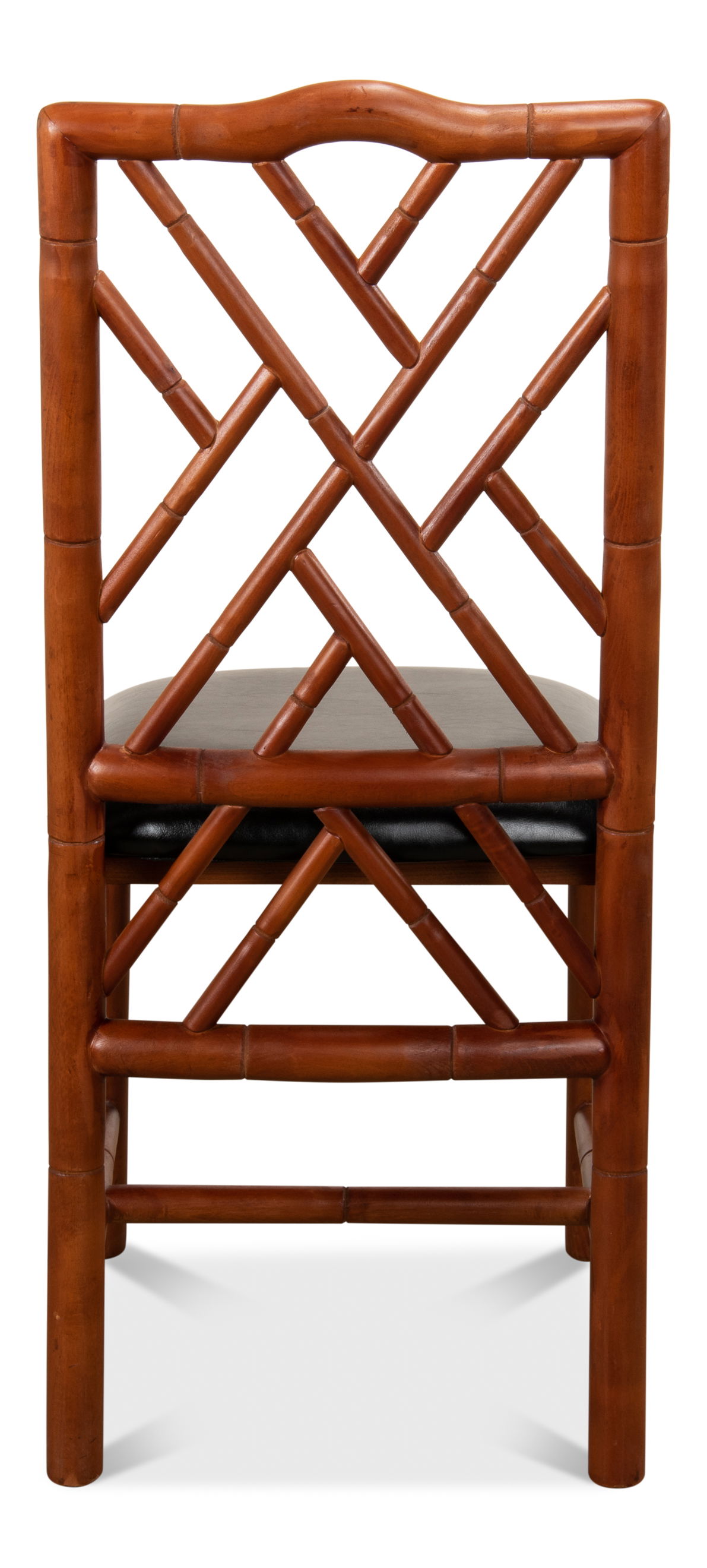 Brighton Bamboo Side Chair, Dining Chair by Sarreid, 17" length x 22" width x 39" height View 9