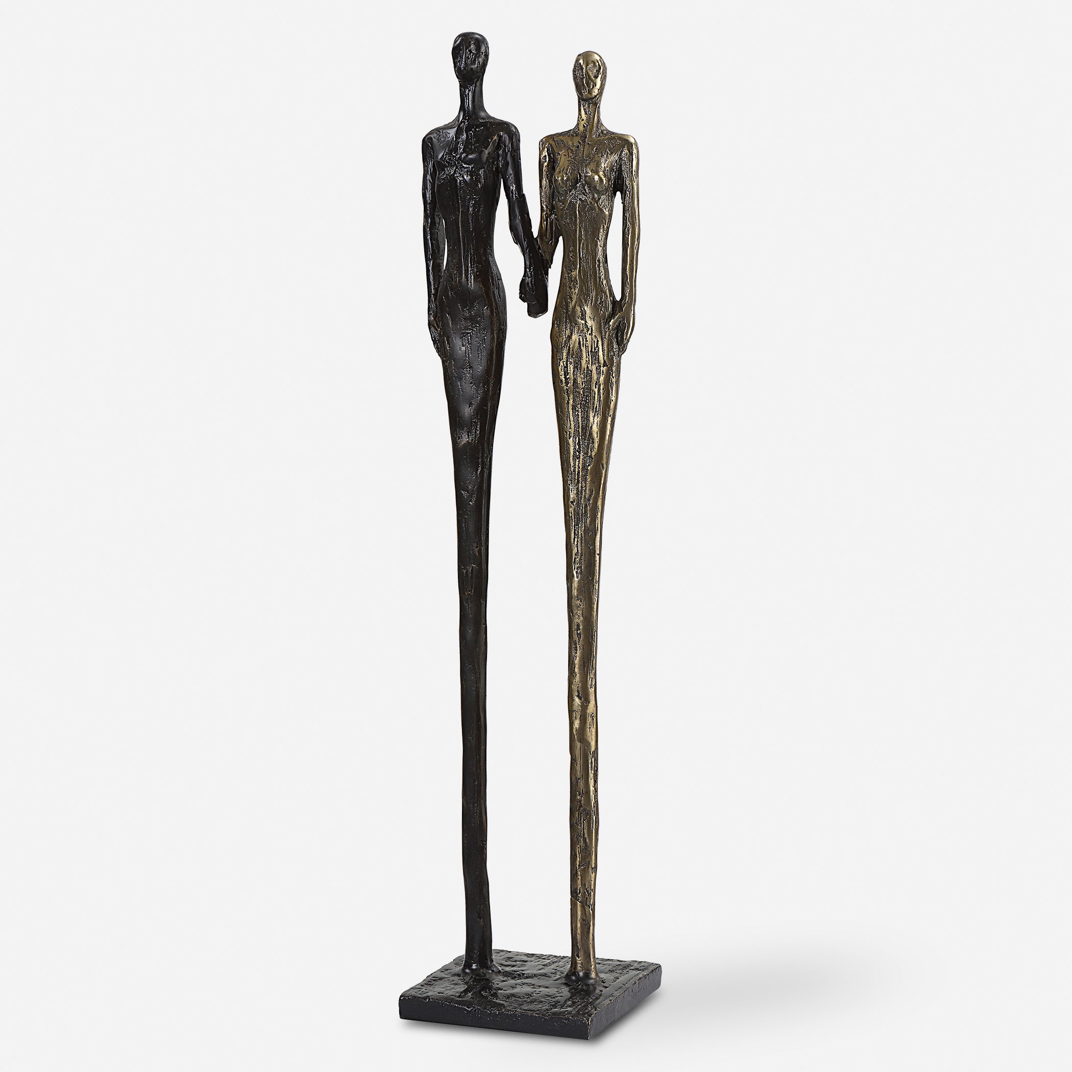 Two's Company Cast Iron Sculpture large image 