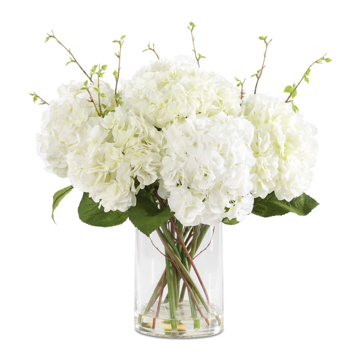 Anastasia Hydrangea Centerpiece, Artificial Plants & Flower by Uttermost, 19.5" width x 23.5" height x 19.5" depth View 1