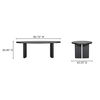 William Dining Table Black, by Moe's Home, 85.75" width x 30" height x 43.25" depth thumbnail 13