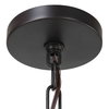 Youngstown Dark Bronze 4 Light Pendant, by Uttermost, 20" width x 14.5" height x 20" diameter x 20" depth thumbnail 8