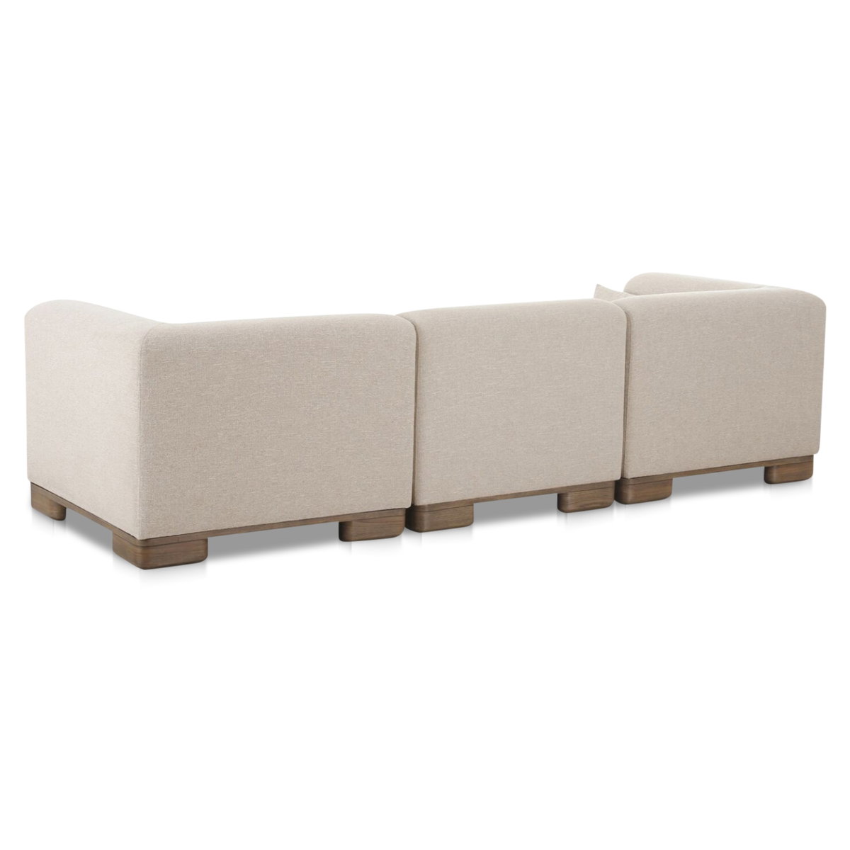 June Modular Sofa Oatmeal, Sectional Sofa by Moe's Home, 115" width x 30" height x 40" depth View 2