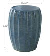 Harbor Aqua Blue Garden Stool thumbnail 2