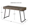 Comrade Natural Wood Desk, Furniture by Uttermost, 50" width x 29.5" height x 20" depth thumbnail 3