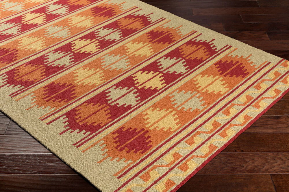 Rain Handmade Rug, by Surya, 8' length x 5' width