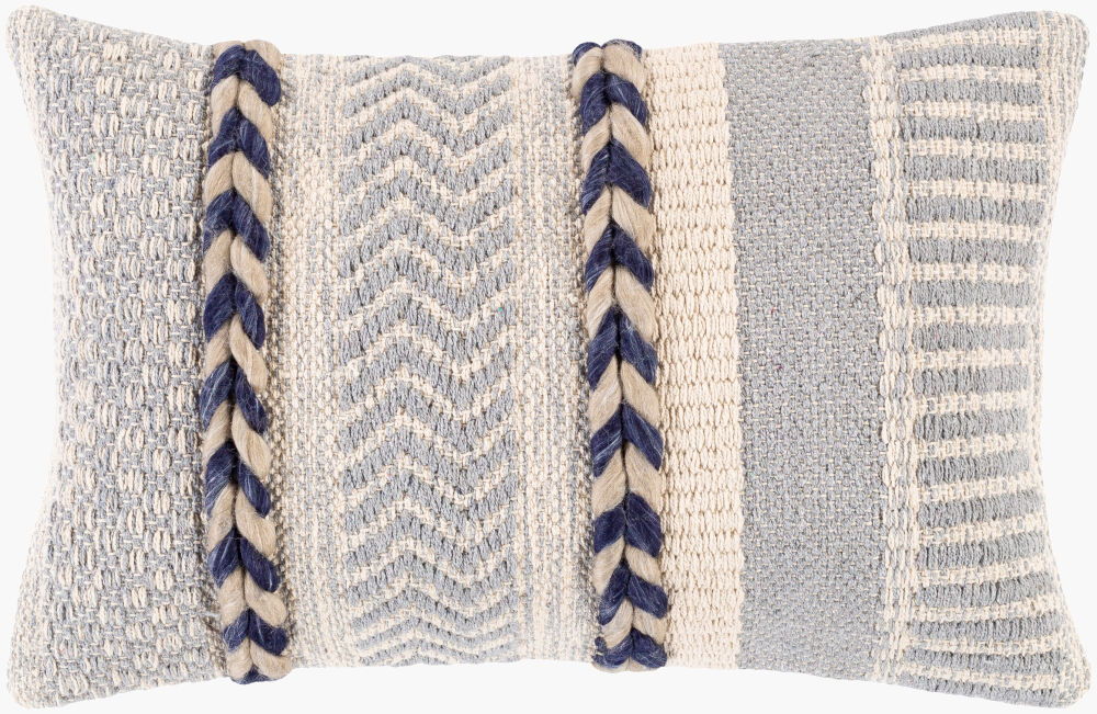 Cascada Lumbar Pillow Down, Decorative Pillow by Surya, 13" length x 20" width