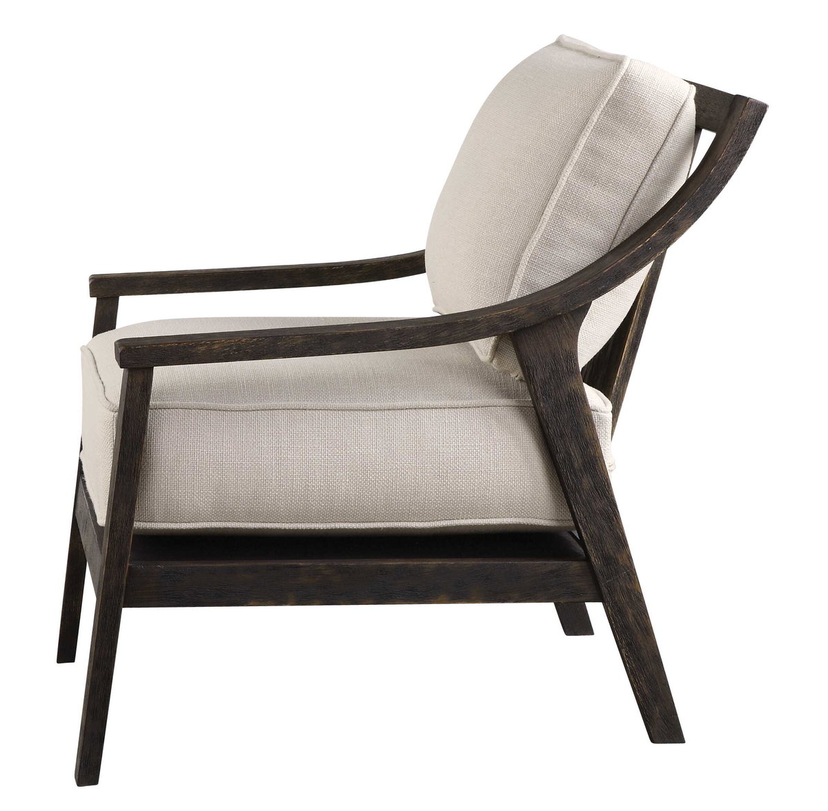 Lyle Beige Accent Chair, by Uttermost, 27.75" width x 32" height x 32" depth View 5