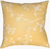 Chinoiserie Floral Accent Pillow, Decorative Pillow by Surya, 18" length x 18" width thumbnail