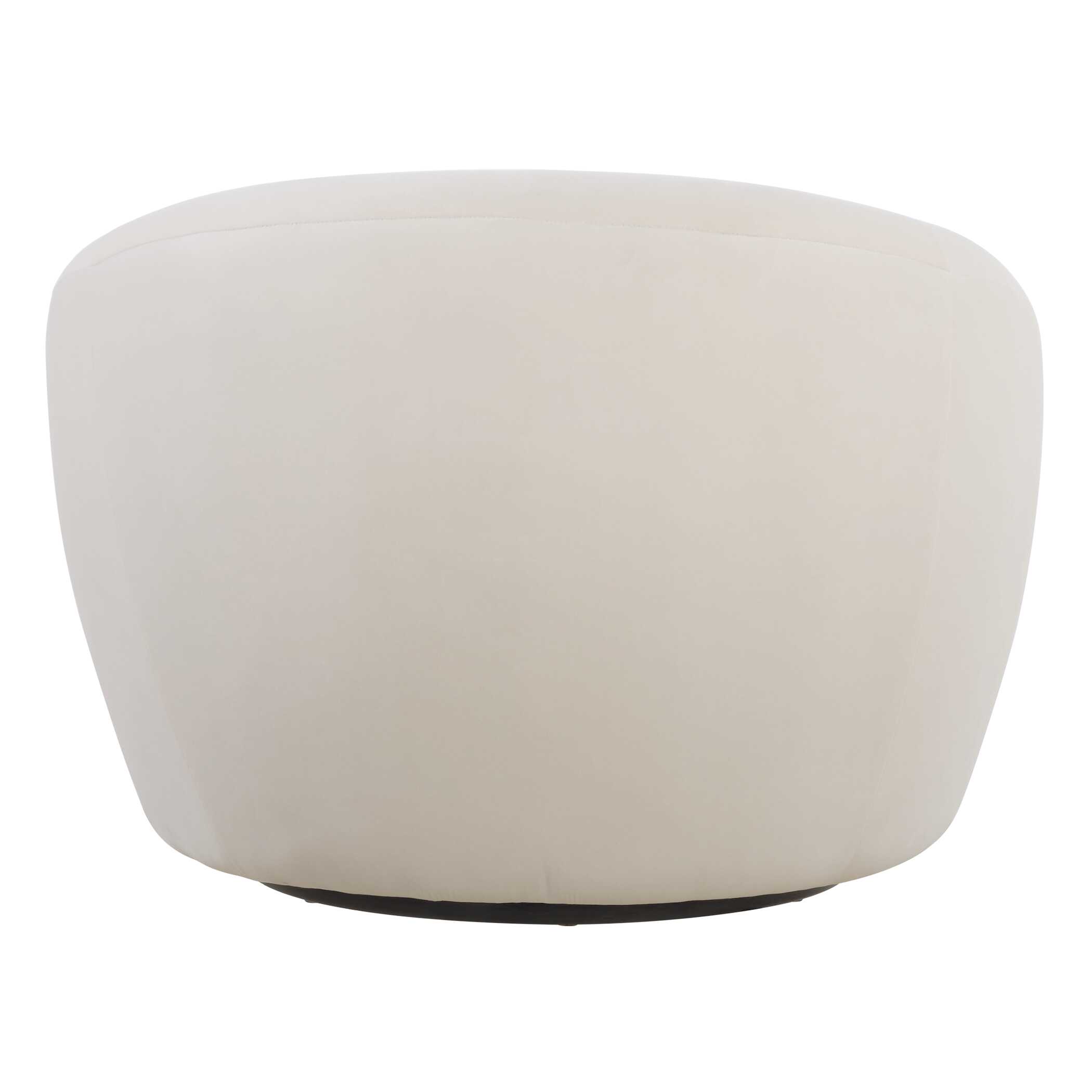 DeSoto Cream Swivel Chair, Furniture by Uttermost, 39" width x 28" height x 38" depth View 7