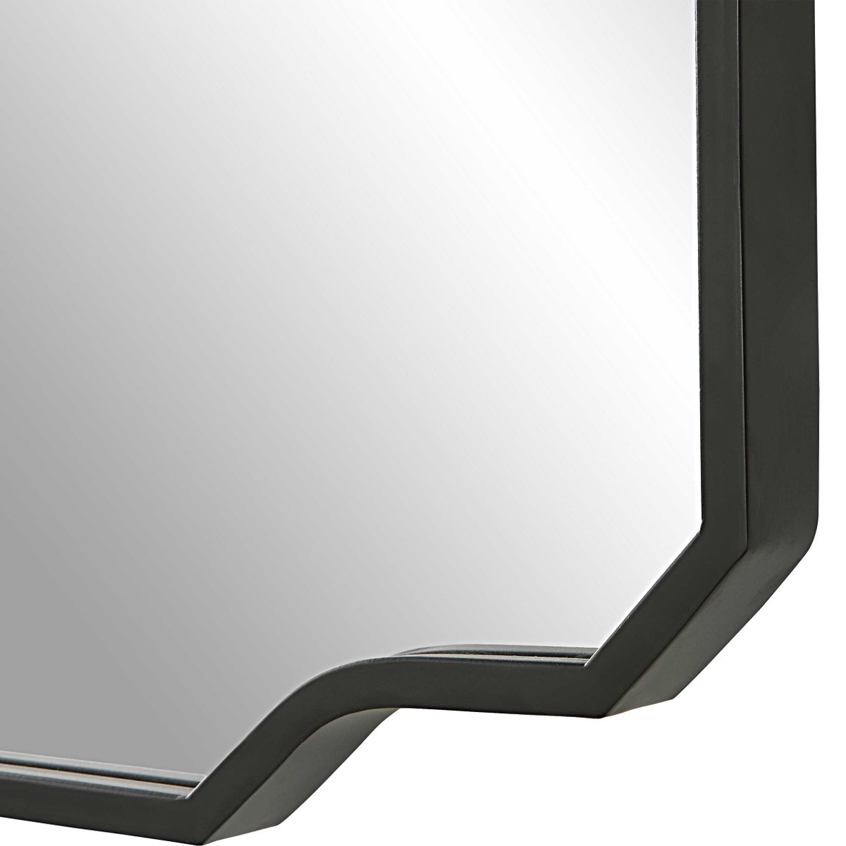 Casmus Iron Wall Mirror, by Uttermost, 1'11.5" width x 2'11.75" height x 1.12" depth View 6