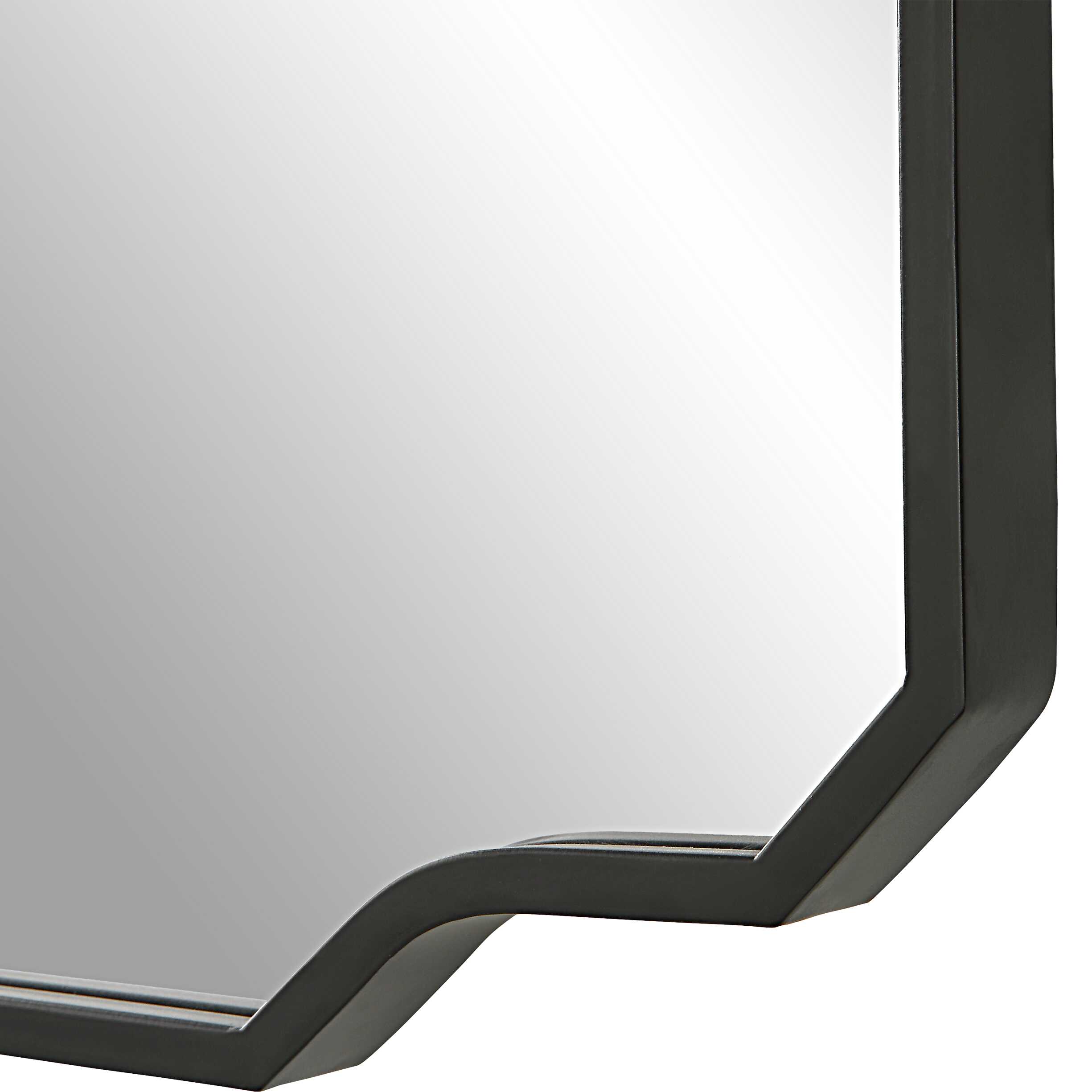 Casmus Iron Wall Mirror, by Uttermost, 23.5" width x 35.75" height x 1.12" depth View 6