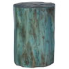 Habitat Blue Accent Stool, Counter & Bar Stool by Uttermost, 16" width x 20" height x 16" depth thumbnail 4