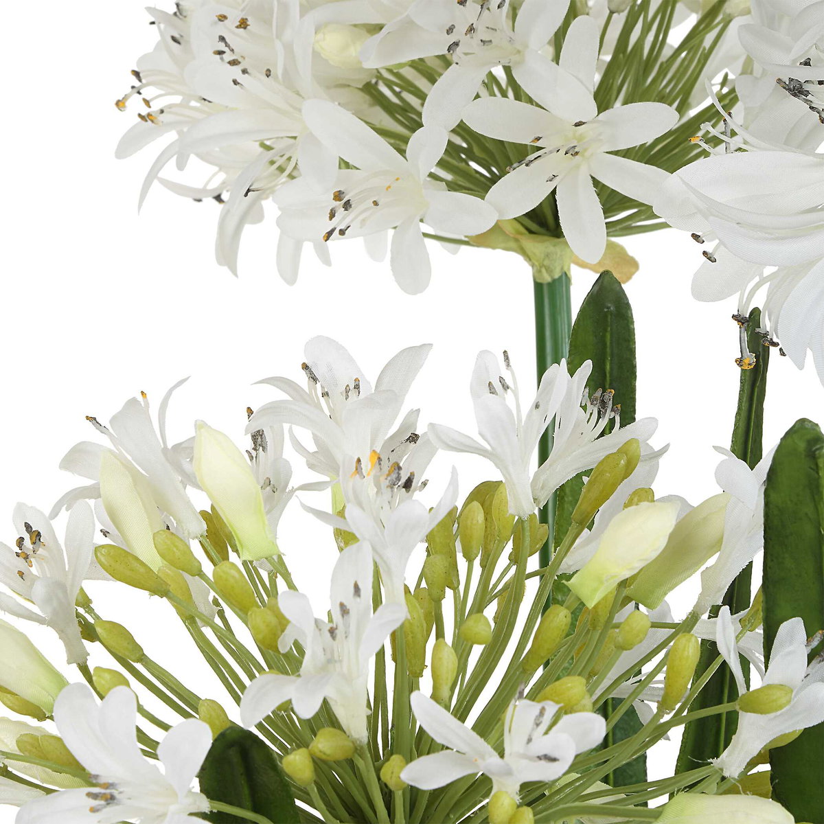 Purity Agapanthus Centerpiece, Artificial Plants & Flower by Uttermost, 30" width x 38.5" height x 30" depth View 5