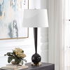 Brielle Polished Black Table Lamp, by Uttermost, 16" width x 35" height x 16" depth thumbnail 4