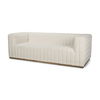 Ricciardo Cream Boucle 3-Seater Sofa, Sofas & Sectional by Mercana, 86.61" length x 38.39" width x 28.15" height thumbnail 1