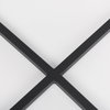 Frodo Backless 29.75in Seat Bar Stool | Gray Fabric with Black Iron, Counter & Bar Stool by Mercana, 16.54" length x 16.54" width x 30.32" height thumbnail 9