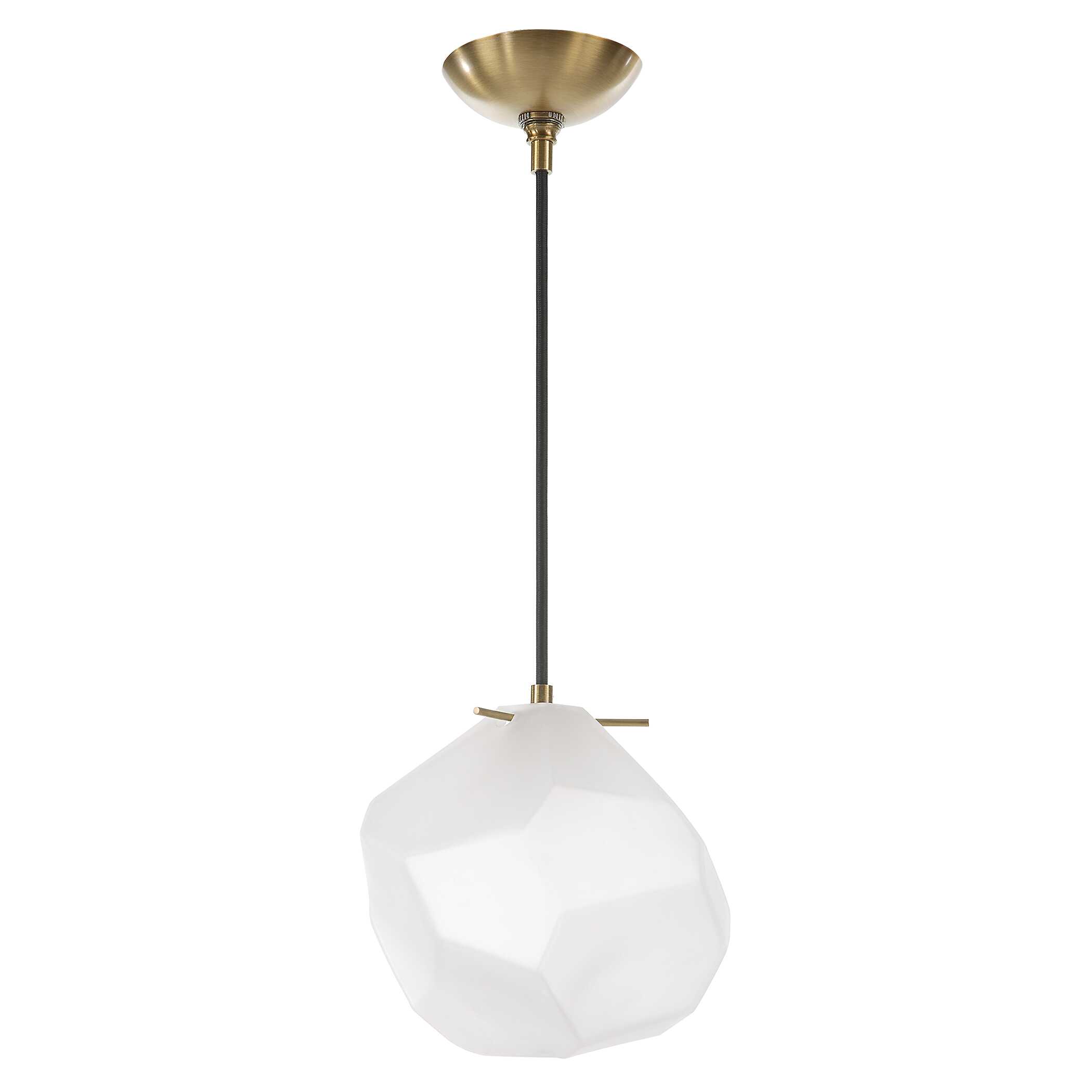 Geodesic 1 Light Mini Pendant, Ceiling Light by Uttermost, 8.25" width x 8.25" height x 8" diameter x 6.87" depth View 6