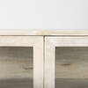 Arelius 36L x 18W x 32H White Wood, Gold Metal Base with 2 Glass Doors Accent Cabinet, Cabinets & Chest by Mercana, 36" length x 18.75" width x 32" height thumbnail 9