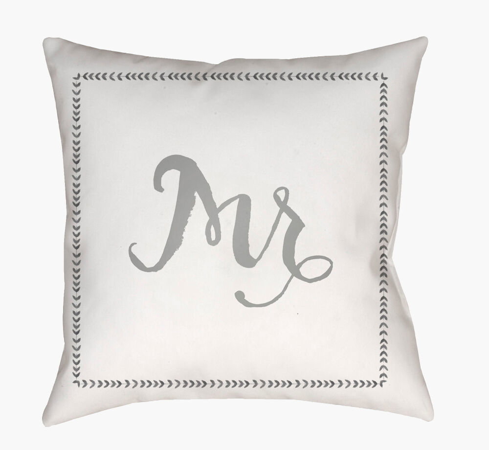 Husband Accent Pillow, Decorative Pillow by Surya, 18" length x 18" width