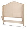 Dowry Equestrian Headboard  Queen  Taupe thumbnail 12