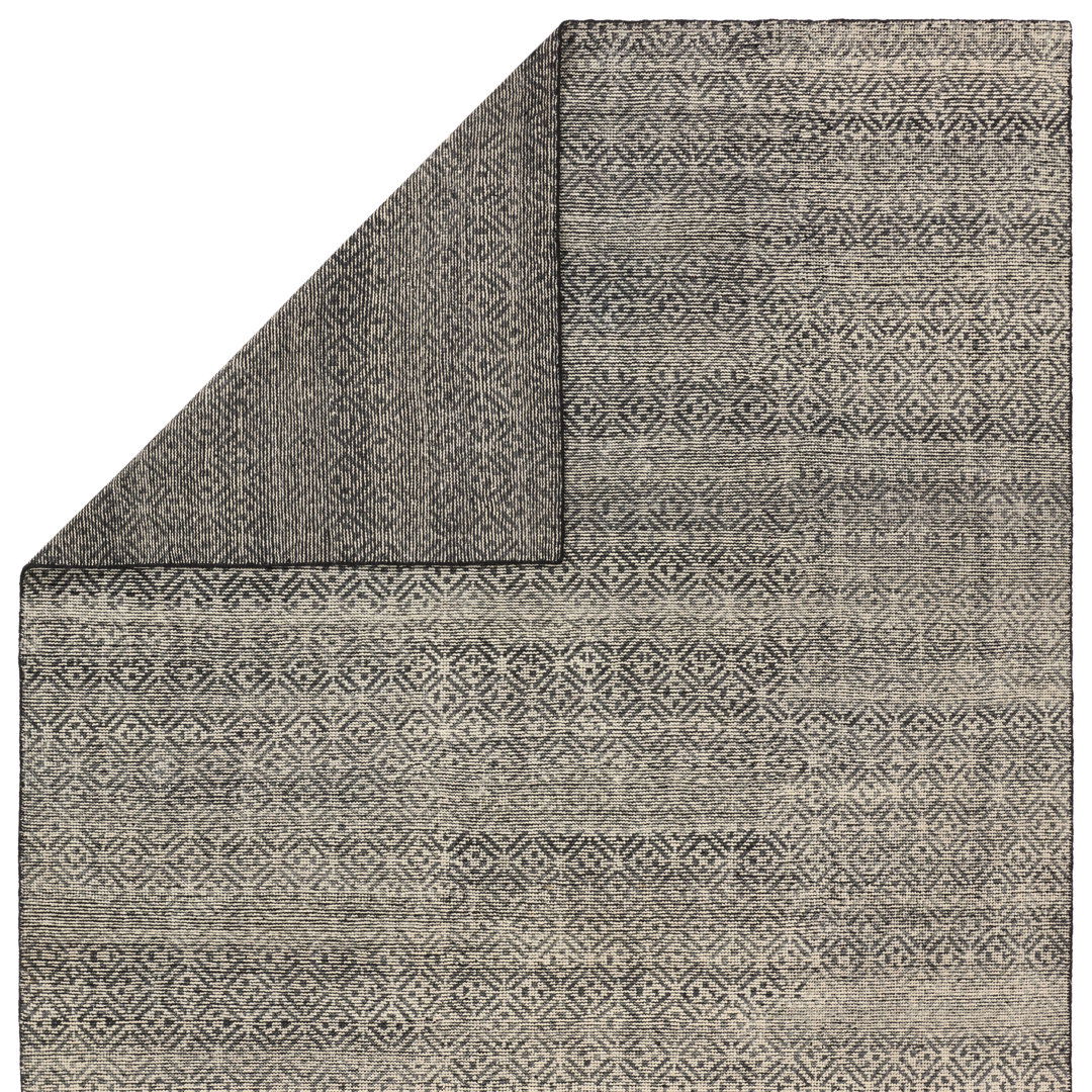 Jaipur Living Akello RIZ12 Handknotted Trellis Tan and Cream Area Rug (10'x14') large image 