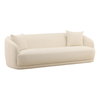 Yulissa Sofa Cream, Sofas & Sectional by Dovetail, 94.5" width x 30" height x 38.5" depth thumbnail 1